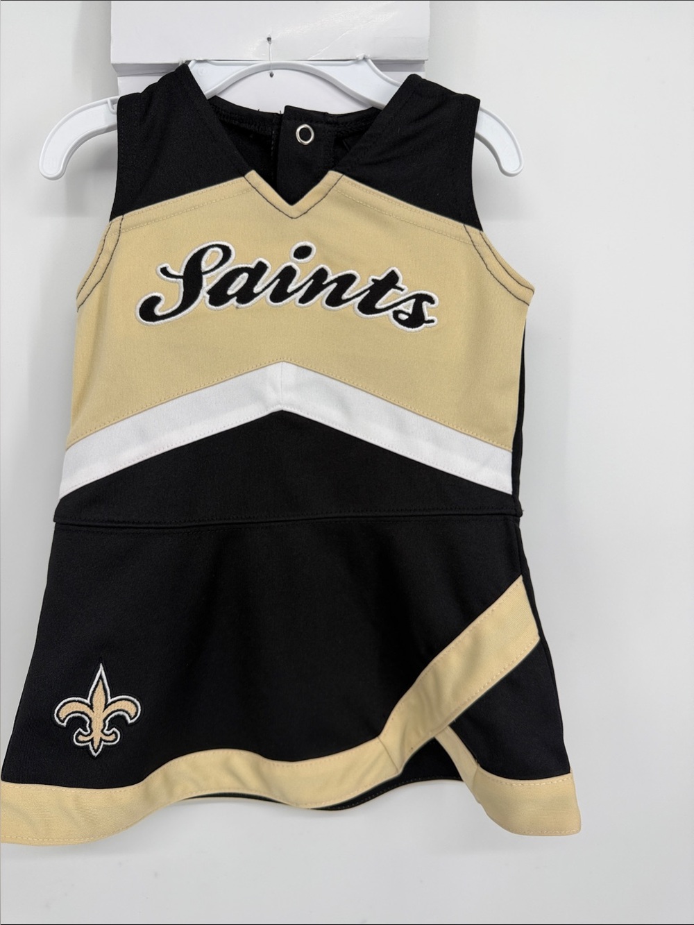 NFL New Orleans‎ Saints Cheerleader Dress Set 12 Months NWT